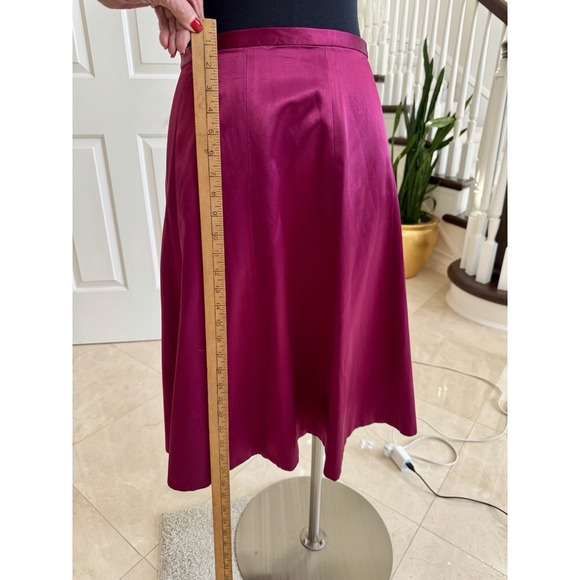French Connection Fuchsia Pink Midi Satin Slip Skirt Size 6 Perfect Party Piece - Picture 5 of 13